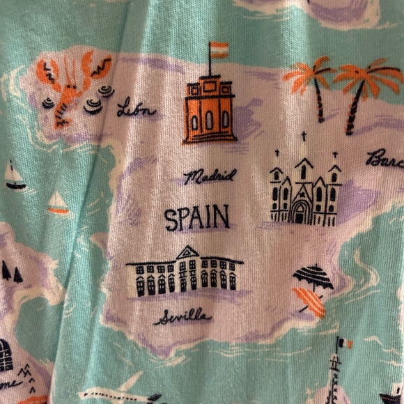 🐒🌎🙊munki munki 🌎 ‘around the world’ Map Print Pajama Set 🐒🌎🙈 - Picture 12 of 12